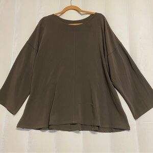 Blanque Women’s Tunic Top Oversized Lagenlook Minimalist Quiet Luxury Modest